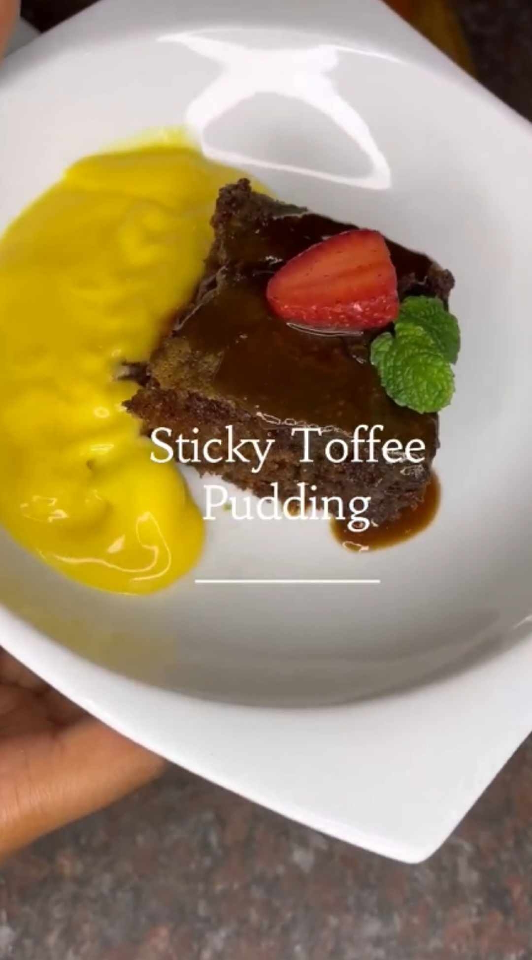 Decadent sticky toffee pudding that melts in your mouth