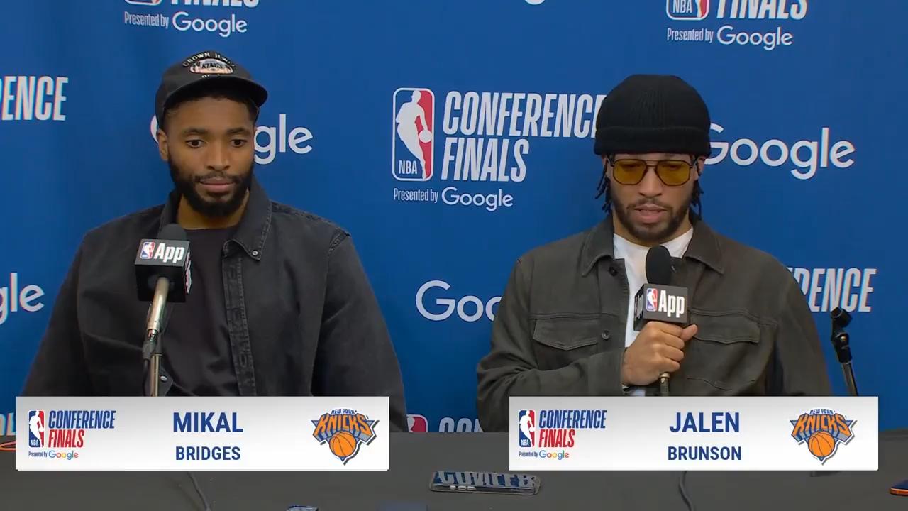 'He just happens to be open' - Brunson jokes over playing a huge role ...