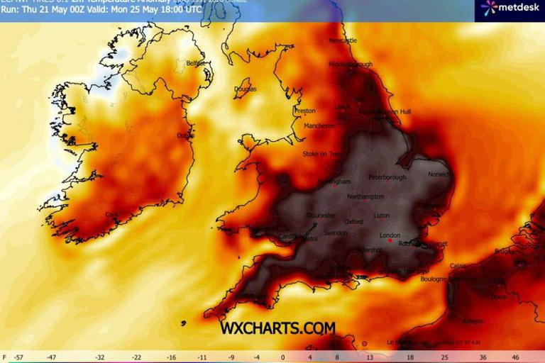 Urgent heat alerts issued for east England as UK hit with 'risk to life ...