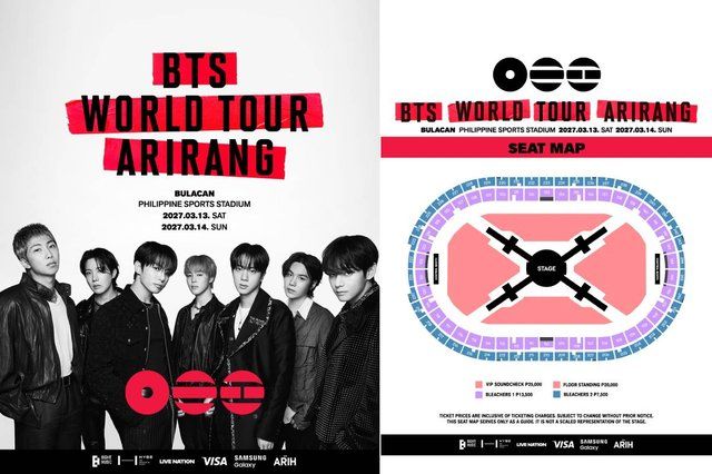 BTS to bring 'Arirang' world tour to Philippine Sports Stadium in March 2027