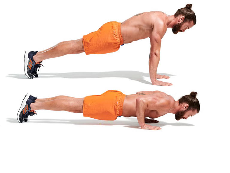 Stop met bankdrukken: deze 100-rep push-up challenge bouwt serieuze ...