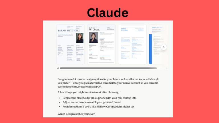I tested ChatGPT vs Claude vs Gemini to build a resume — here's the winner