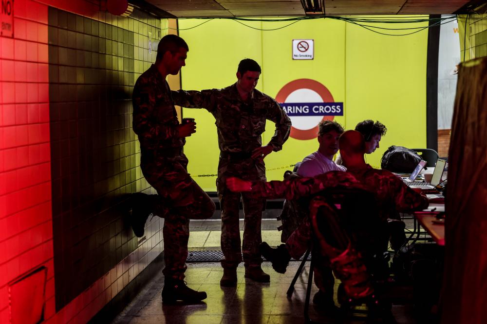 Mind the drone gap: war games begin inside secret NATO bunker in London tube station