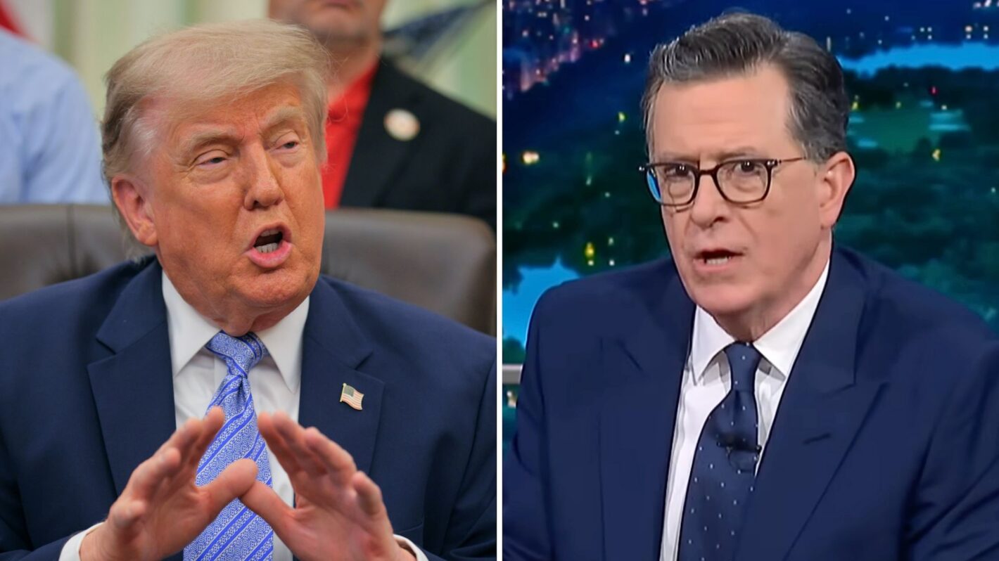 Trump lays into Stephen Colbert after final 'The Late Show'