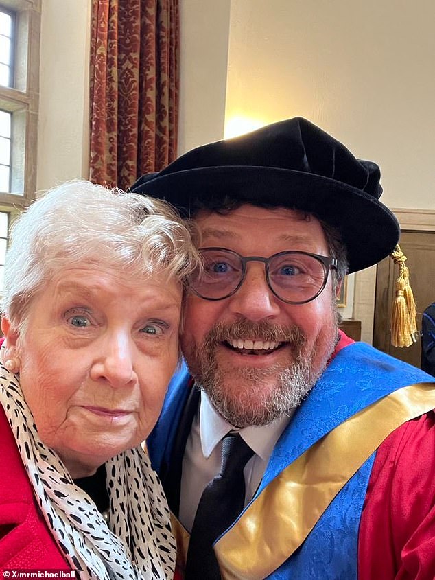 Michael Ball fights back tears as he discusses his 'beautiful and perfect'  goodbye to his late mum