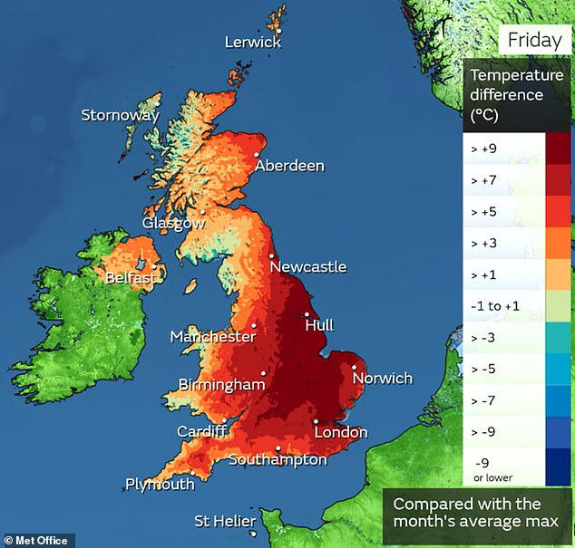 Hottest day of the year as temperatures hit 28.4C: New 34C heatwave ...