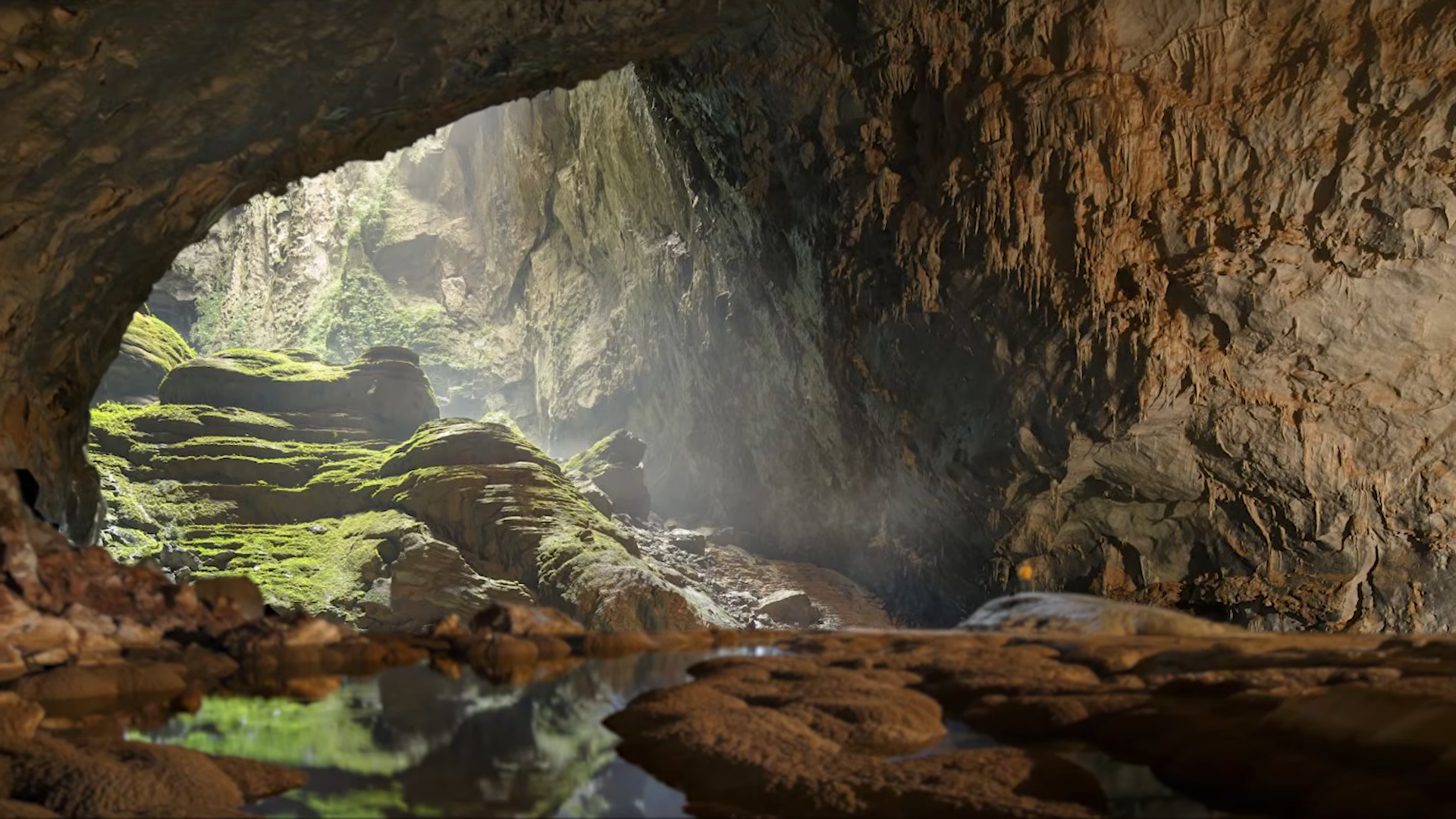 This video shows mountains being eaten alive underground