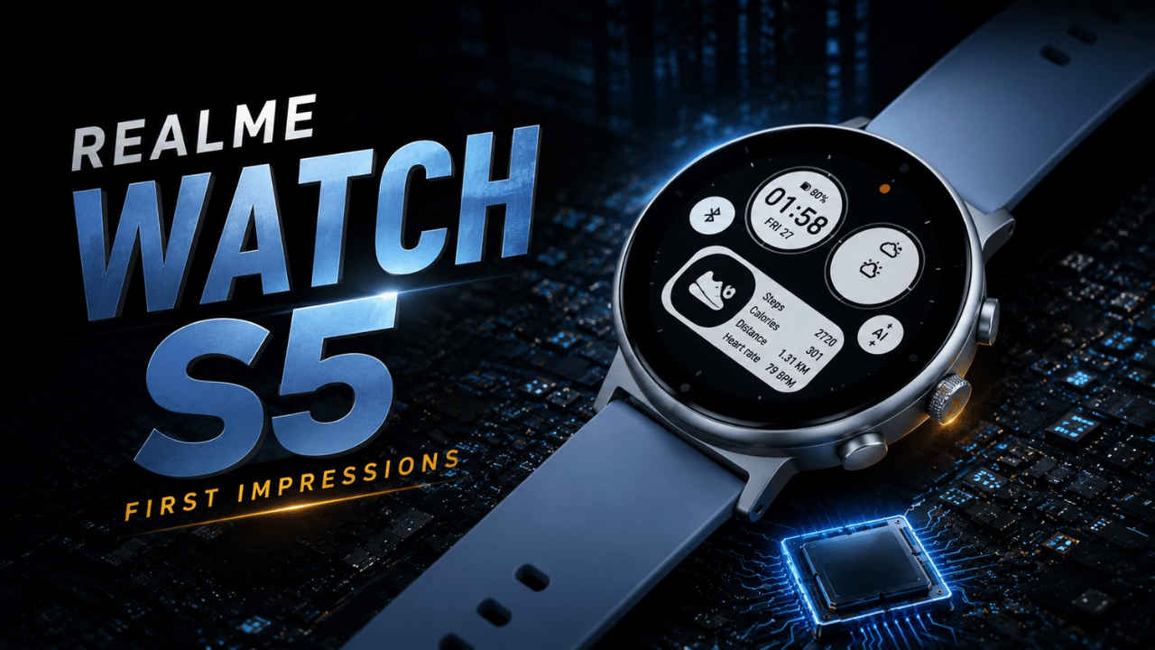 Realme Watch S5 first impressions: Big battery, bright display and one ...