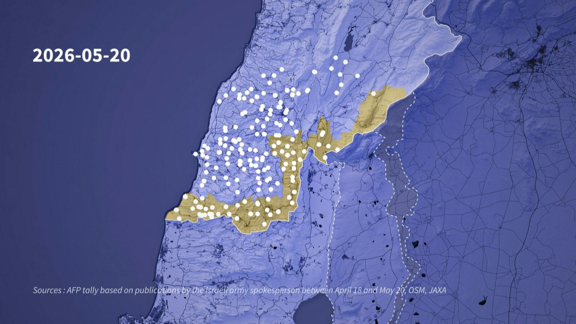Animated map Lebanon: Israeli army evacuation orders pushed ever ...