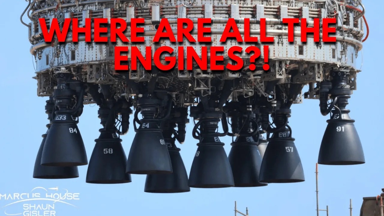 Why aren't all of the Starship engines installed for testing