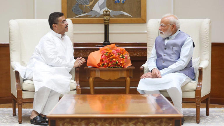 WB CM Suvendu Adhikari meets PM Modi, eyes double-engine growth