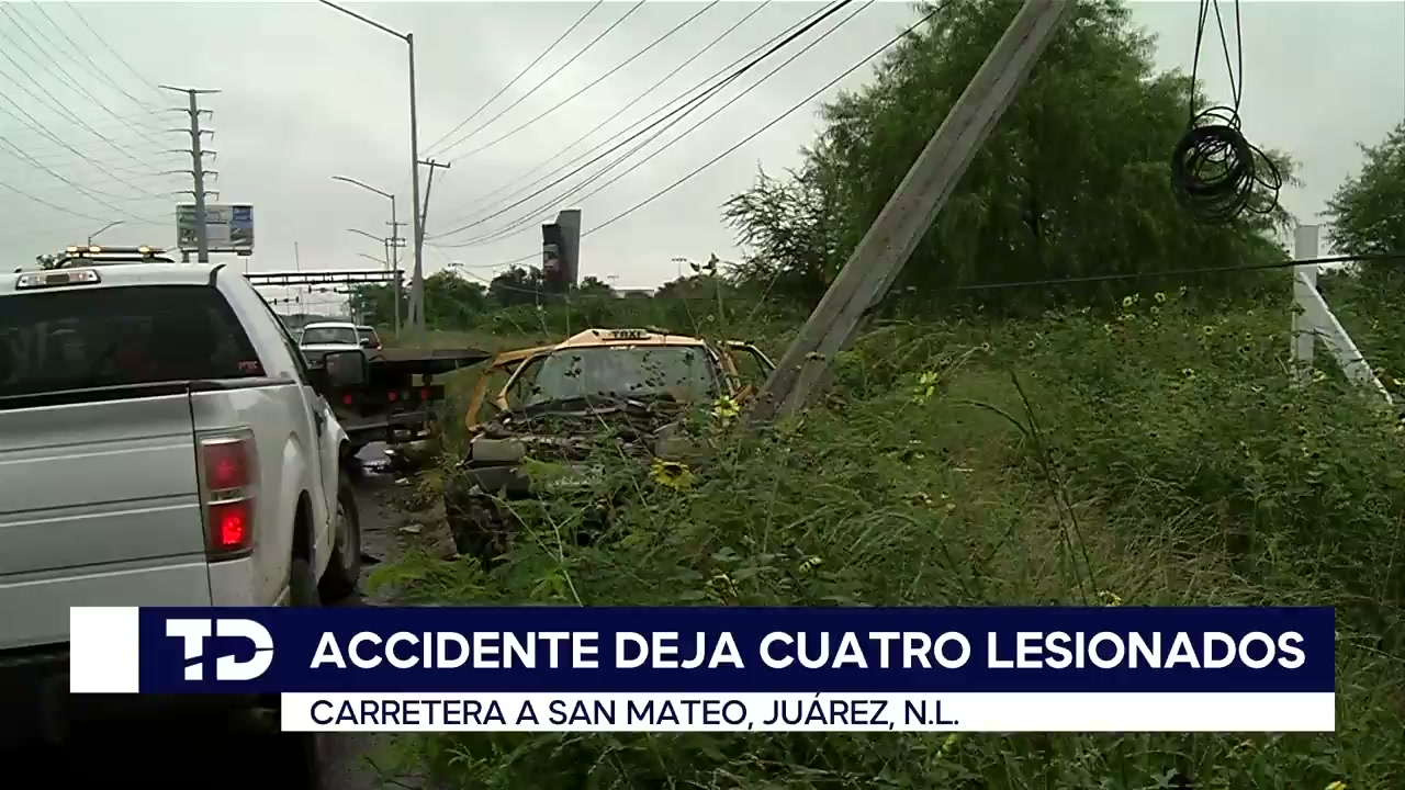 Choque entre taxi y camioneta deja cuatro pasajeros graves en Juárez ...
