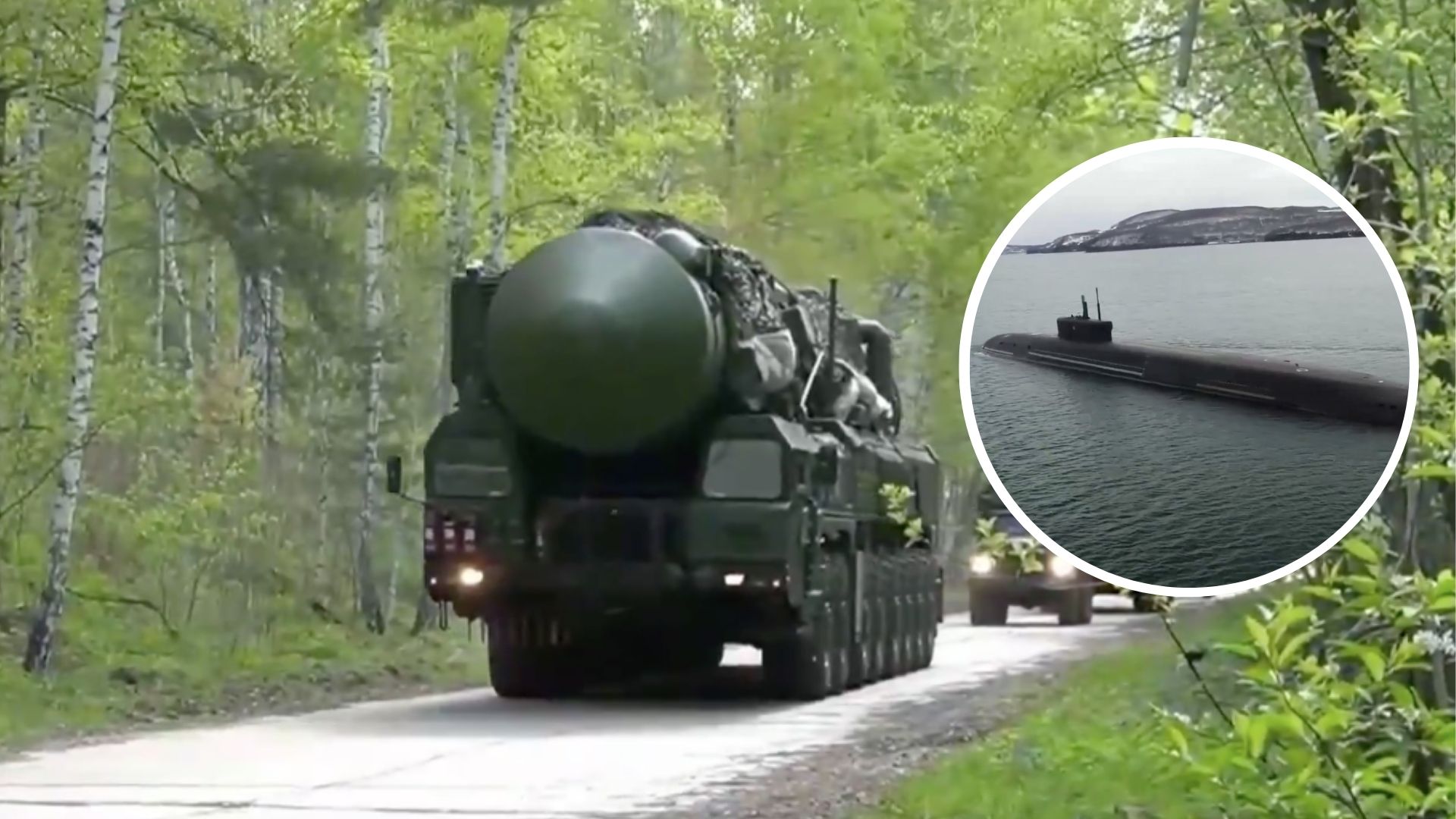 Russian trucks loaded with ballistic missiles seen in action during ...