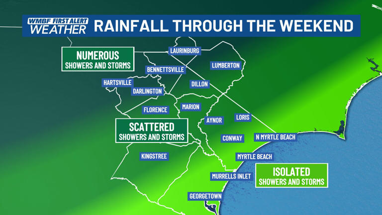 First alert: Storm chances through Memorial Day weekend