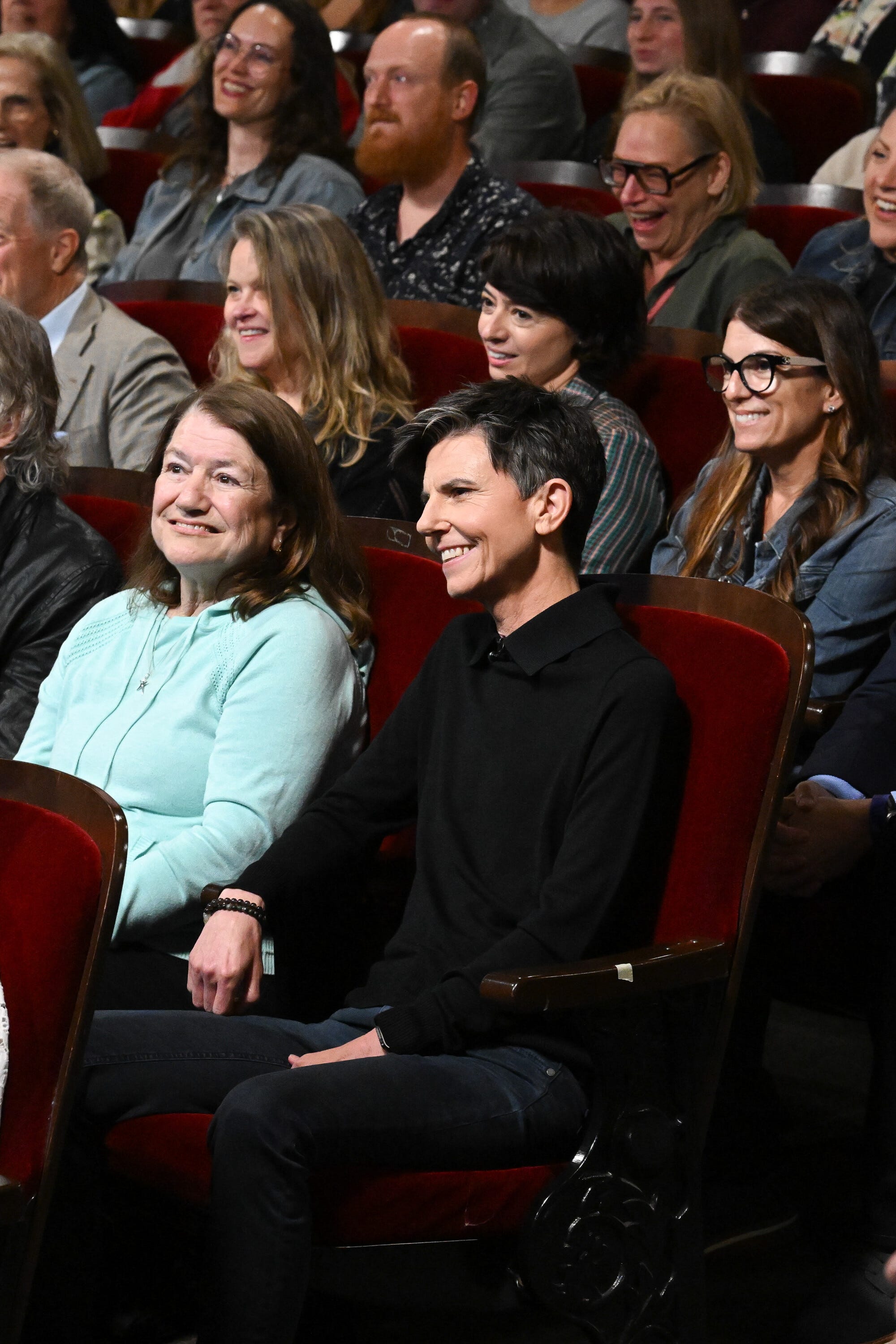 The Late Show with Stephen Colbert and guest Tig Notaro during Thursday’s May 21, 2026 show.