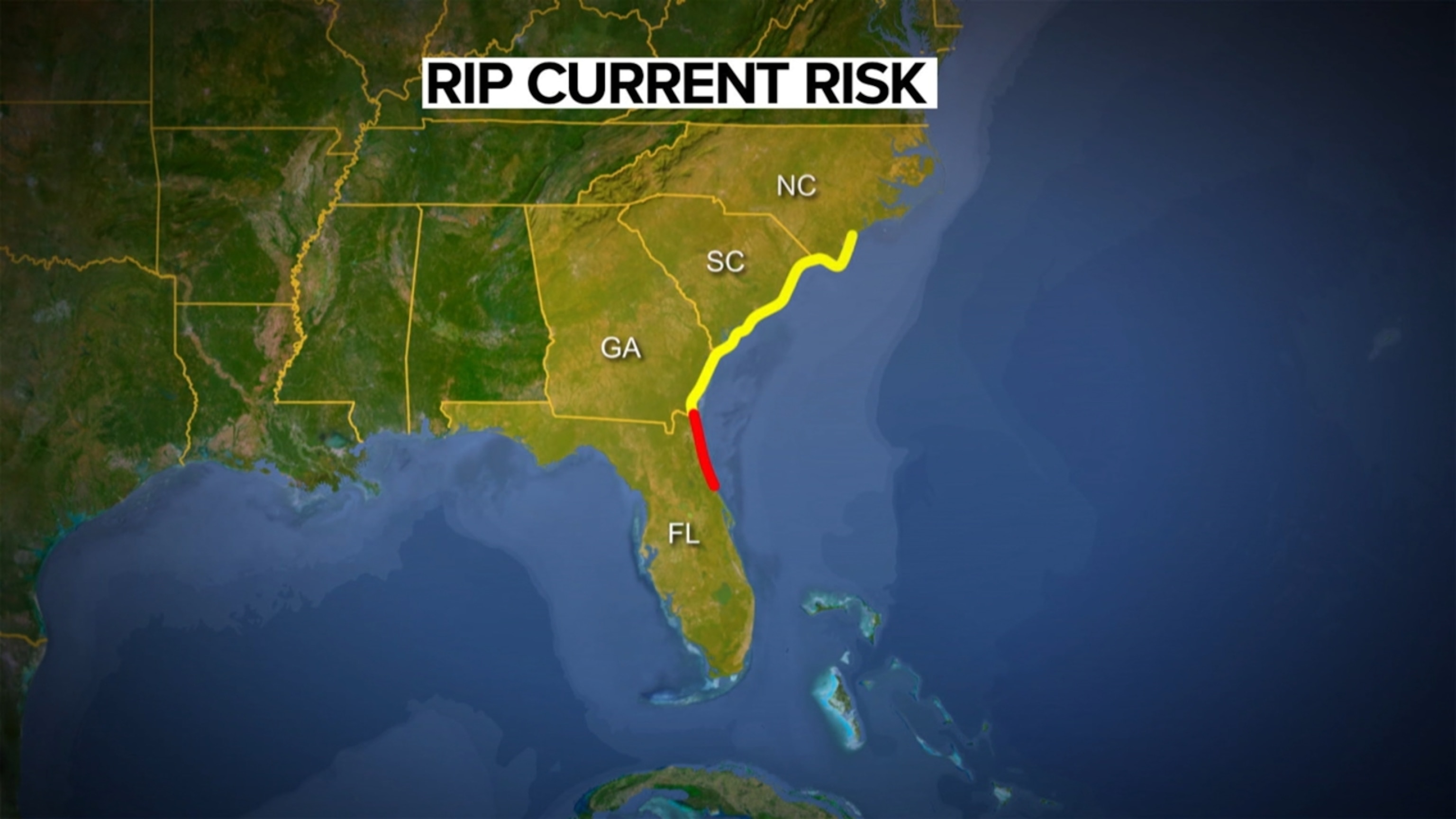 Rip current warnings for Memorial Day weekend