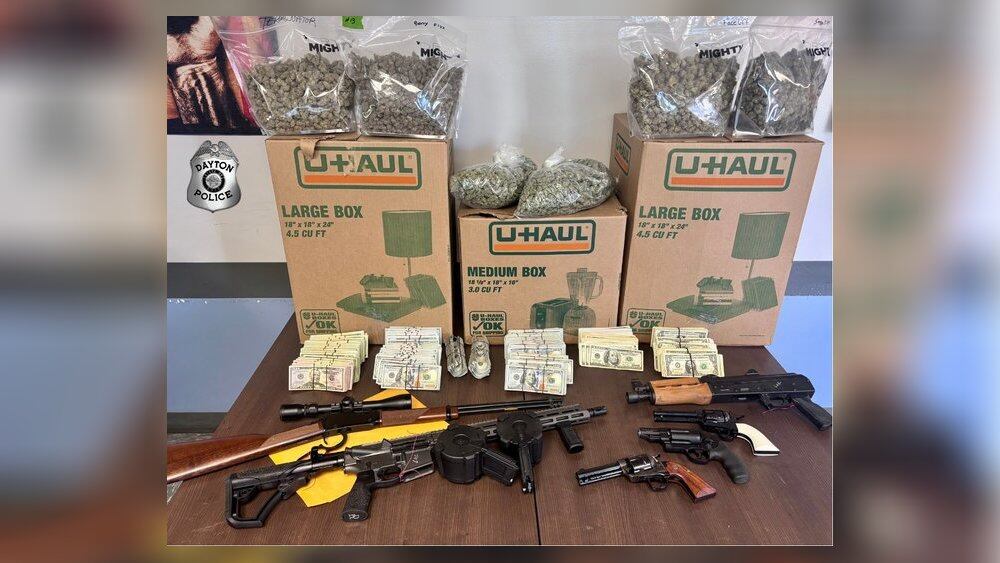 500 pounds of 'marijuana derivatives', guns found in Dayton neighborhood