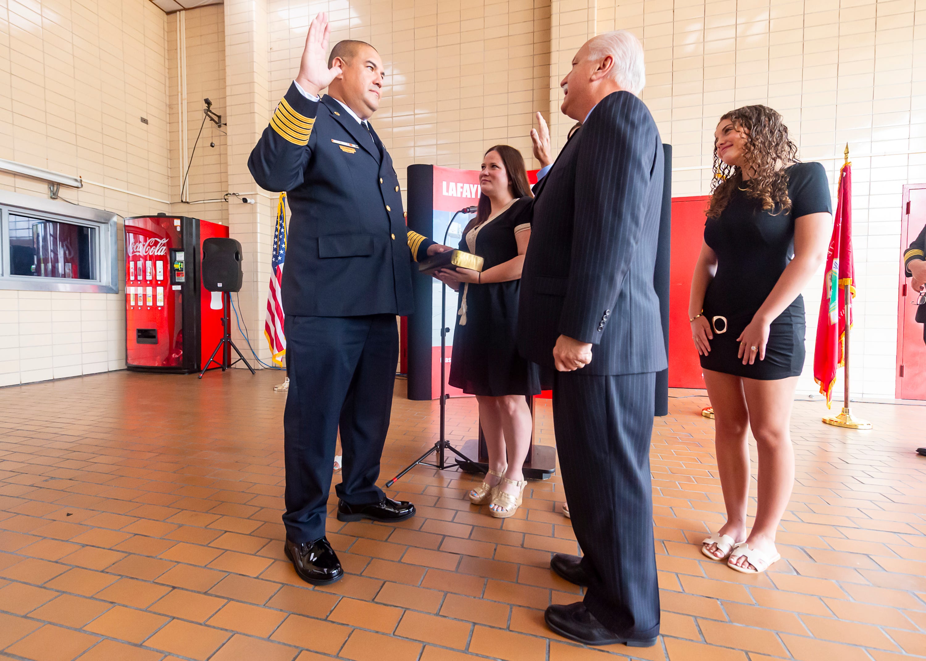 Lafayette Fire Department swears in new chief Earl Borden