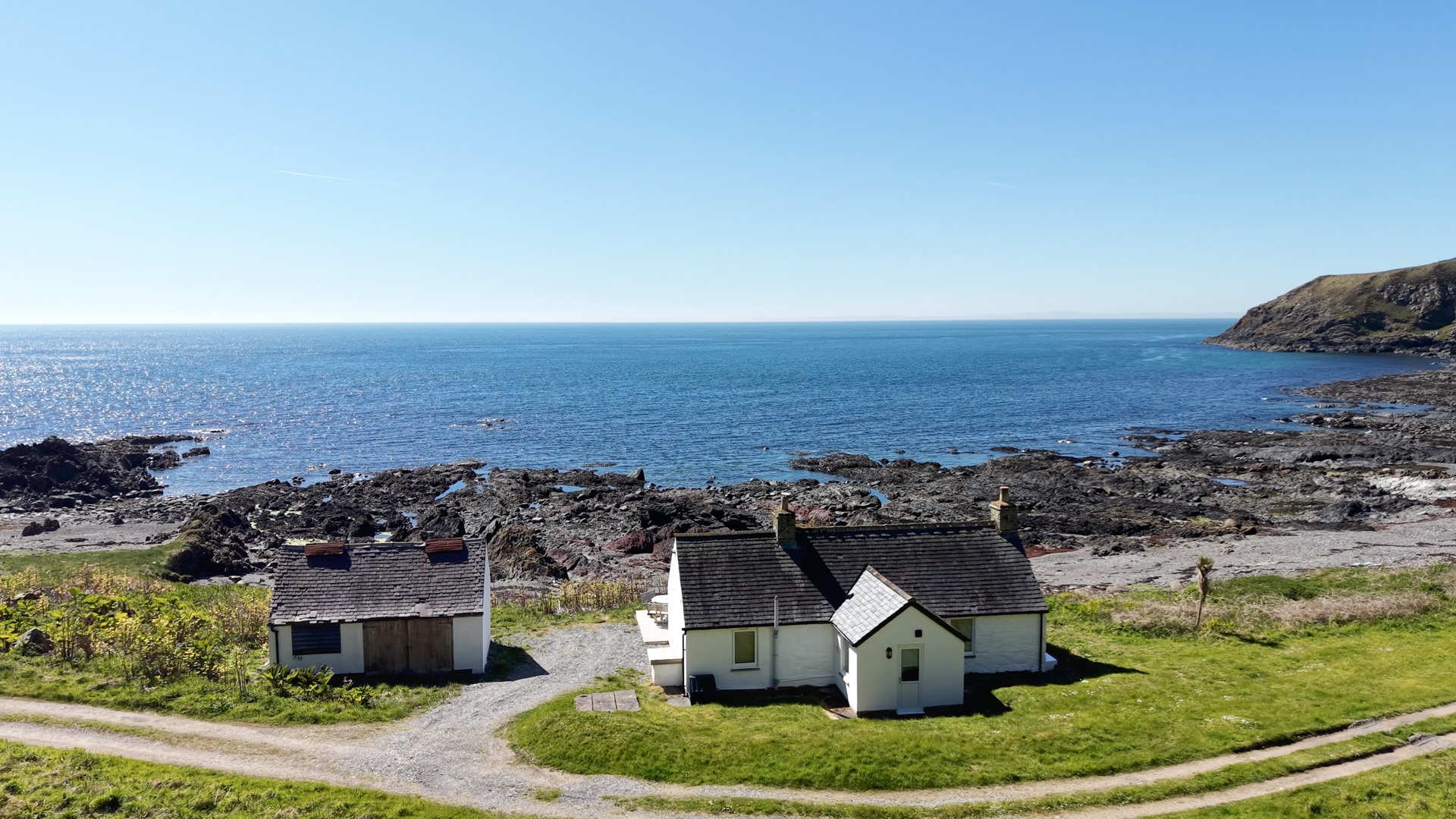 View the secluded and sublime Scottish private bay with cottages - now on sale