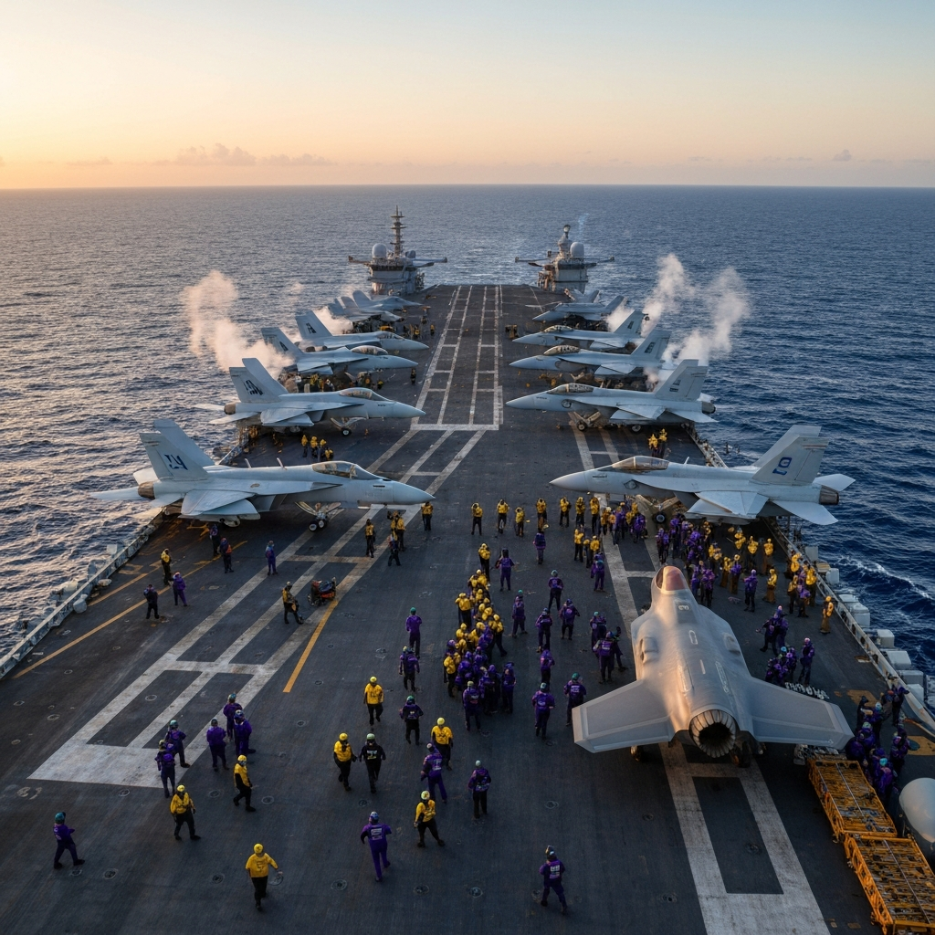 Carrier air wing logistics: Sustaining F/A-18 & F-35 combat