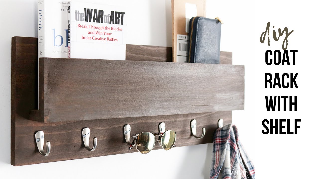 Creative coat rack idea using scrap wood!