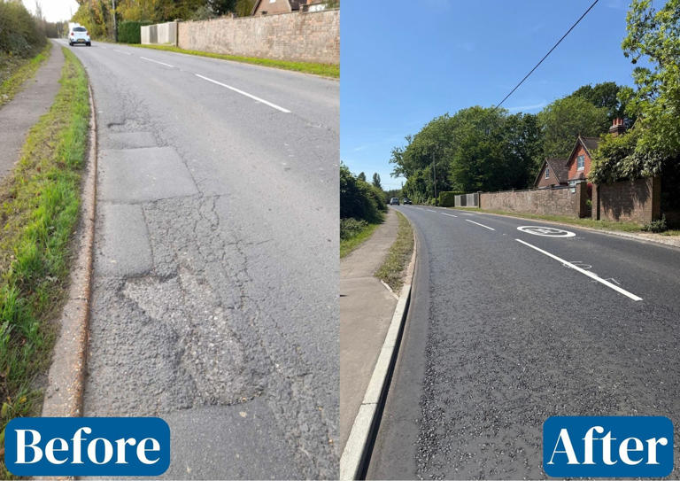 Carriageway improvement works on the A271 in Hailsham completed ahead ...