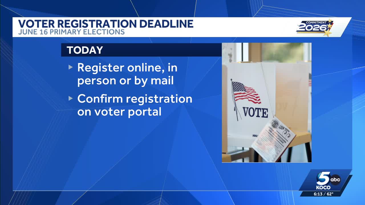 Voter registration deadline for Oklahoma primary elections in June is ...