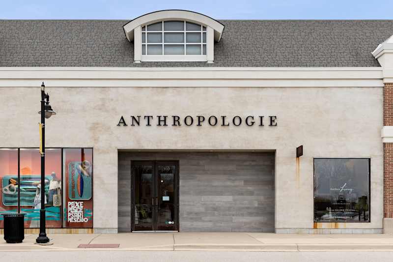 Kildeer, IL, USA - April 10, 2025: Anthropolgie is a women's lifestyle, clothing and home store with over 200 locations around the world.