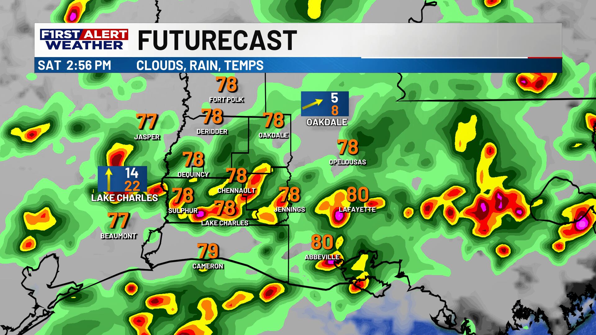 First alert forecast: Showers and storms expected at times this ...