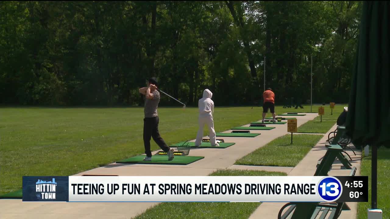 It’s par for the course at a local driving range for golfers of all ...