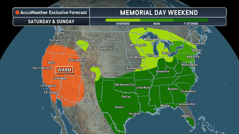 Flash flooding could disrupt Memorial Day holiday plans for South