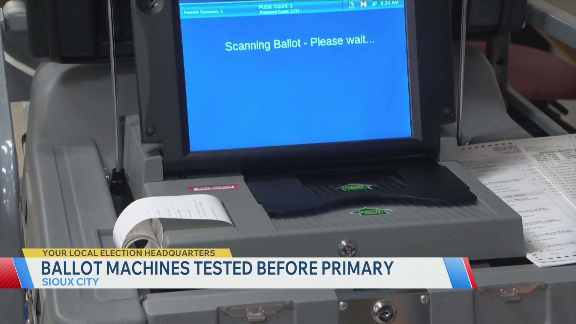 Ballot machines tested before primary