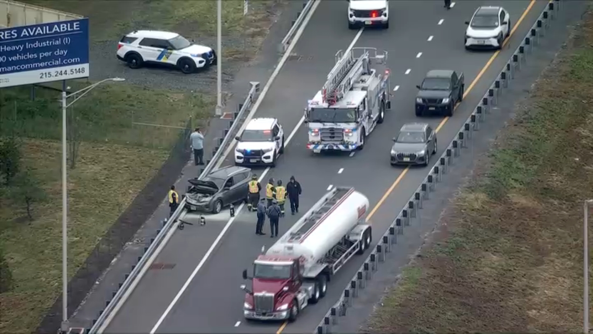Crash causing traffic delays for drivers starting holiday in South Jersey
