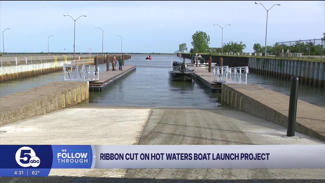 Ribbon cutting held for Hot Waters Boat Launch project in Lorain