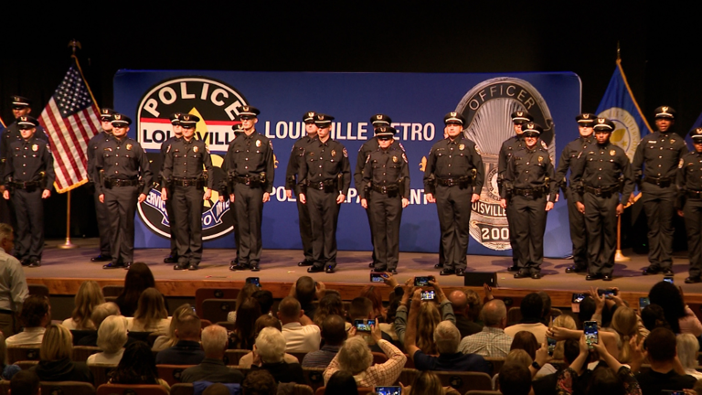 Louisville swears in 24 new LMPD officers as recruitment efforts gain ...