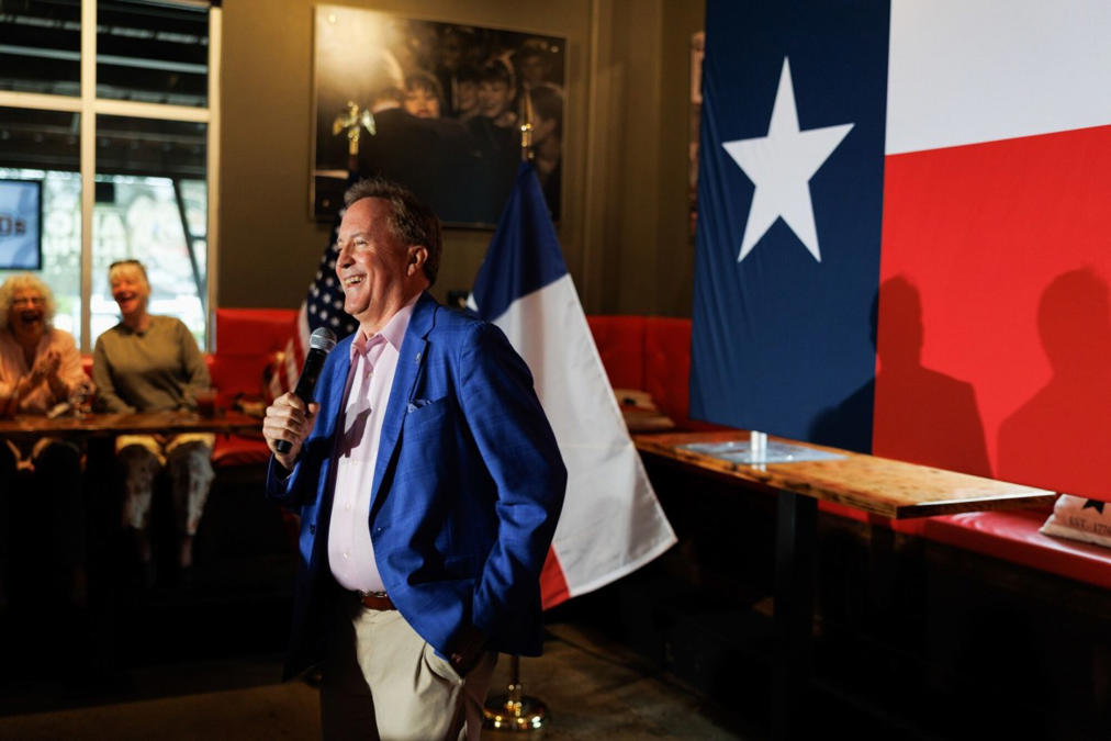 Texas Attorney General Ken Paxton at a campaign event in Magnolia, Texas, on Wednesday.