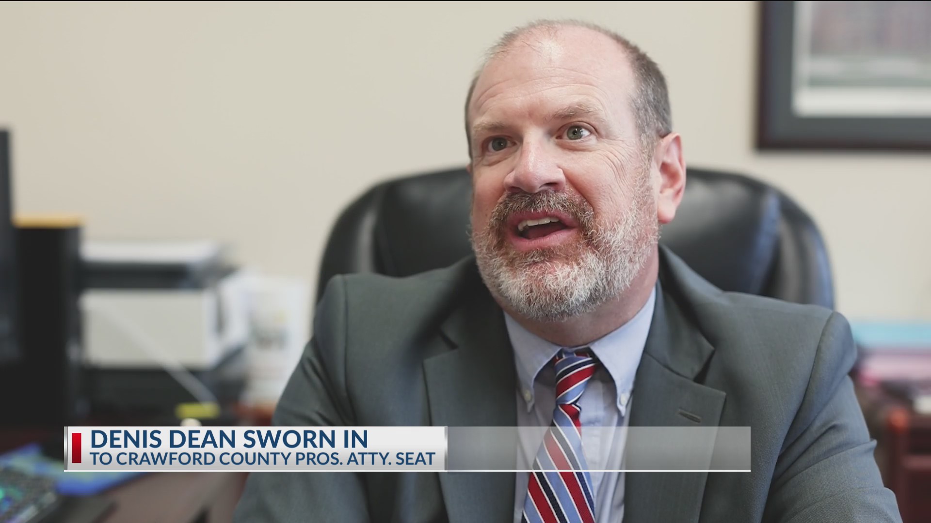 Denis Dean sworn in as Crawford County prosecuting attorney