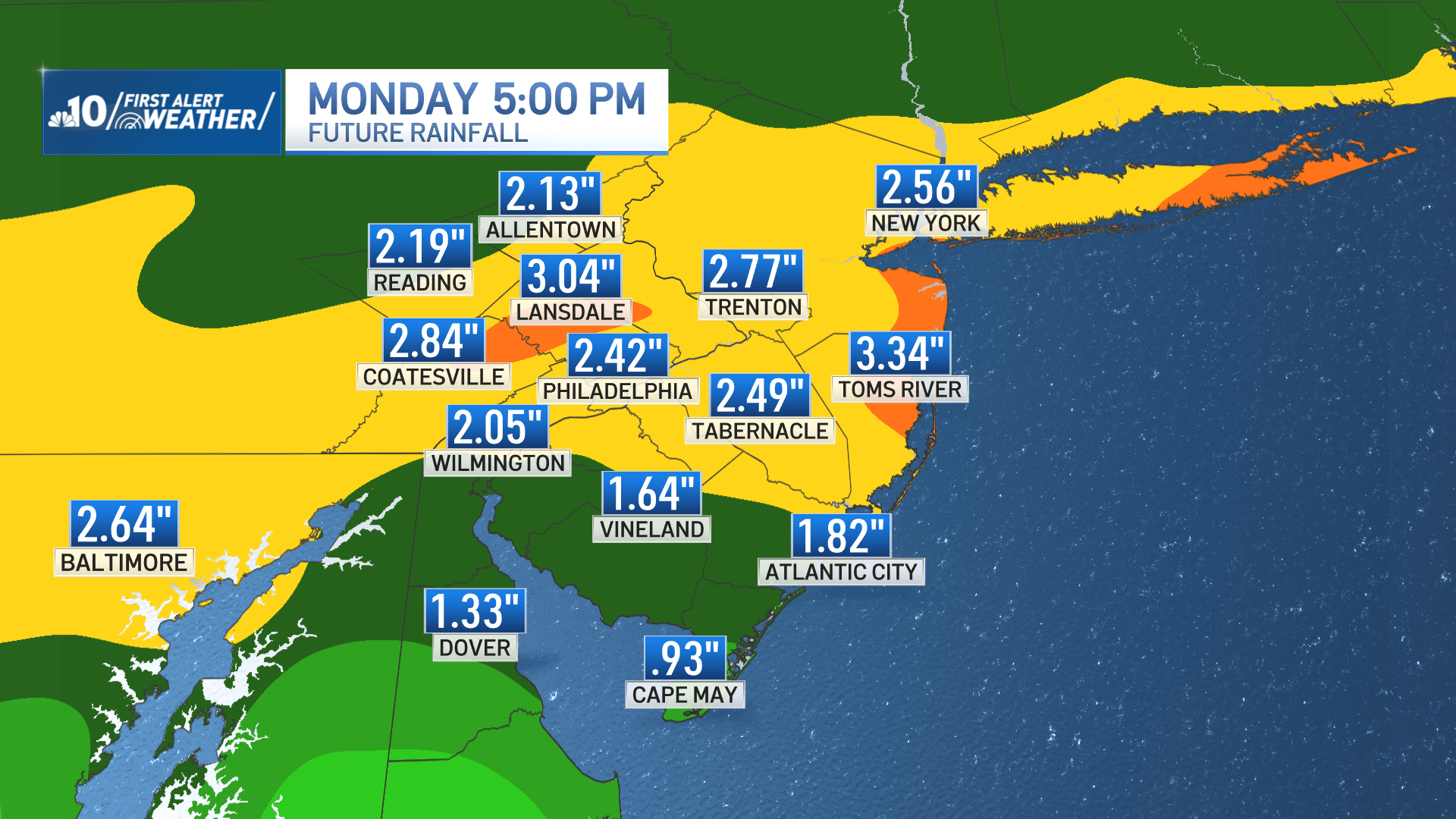 Rainy and chilly holiday weekend