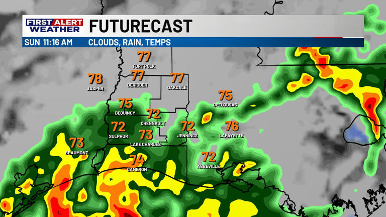 First alert forecast: Showers and storms expected at times this ...