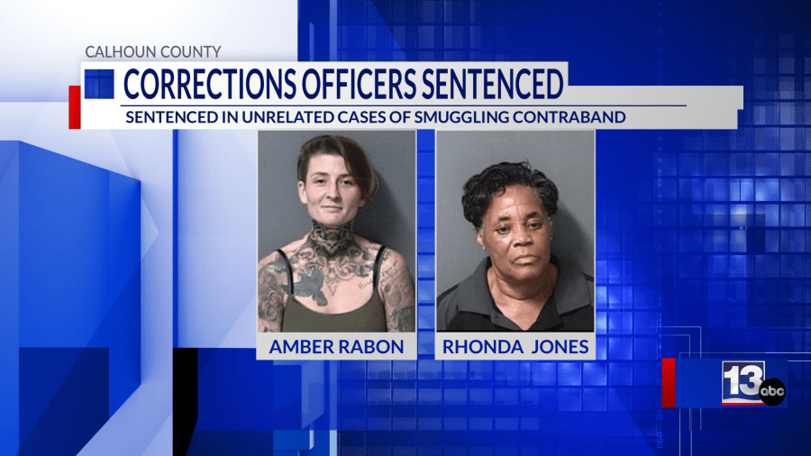Calhoun County officers sentenced for smuggling contraband
