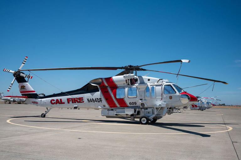 Fire Hawk helicopters training over Folsom Lake as Cal Fire gears up ...