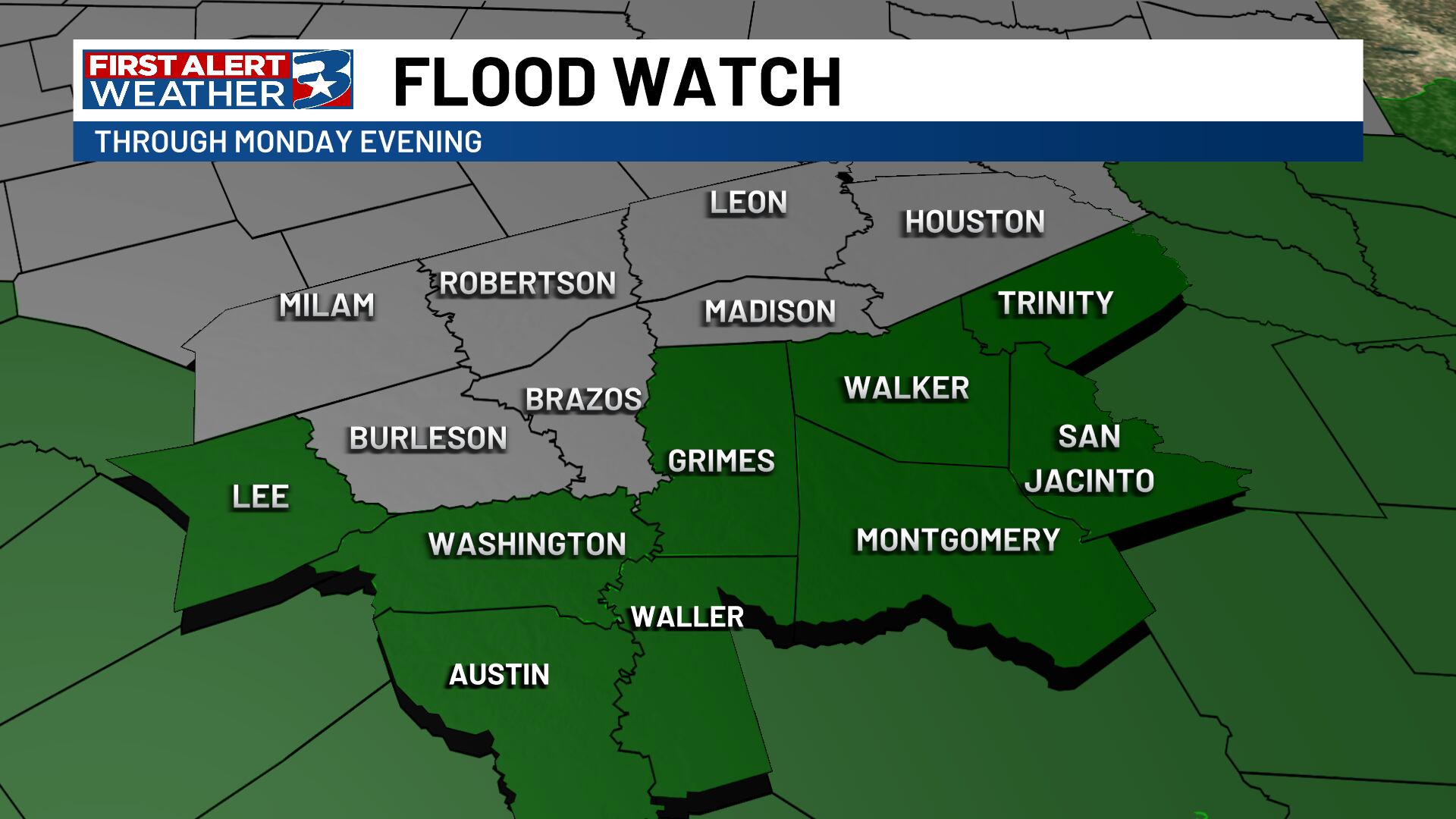 Flood watch in effect through Memorial Day weekend