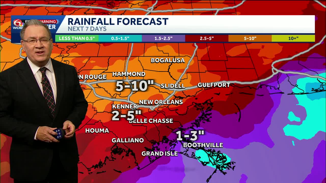 Impact day with numerous thunderstorms and possible flooding