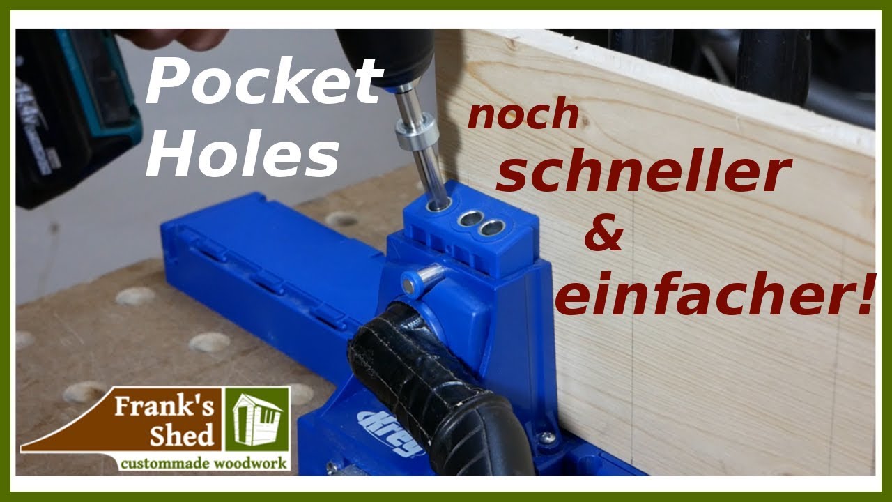 Pocket Holes noch schneller &amp; einfacher! Kreg Jig K5 deutsch | Franks Shed