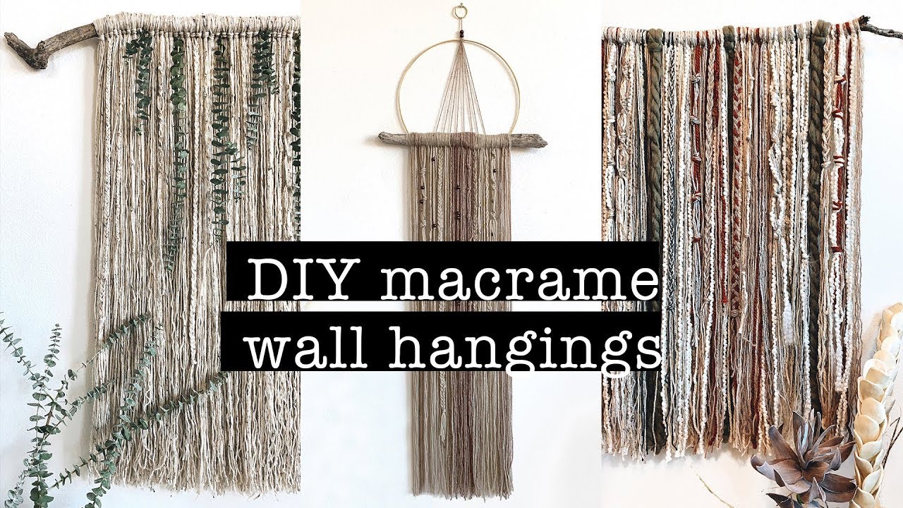 Beautiful macrame wall hangings anyone can easily craft at home