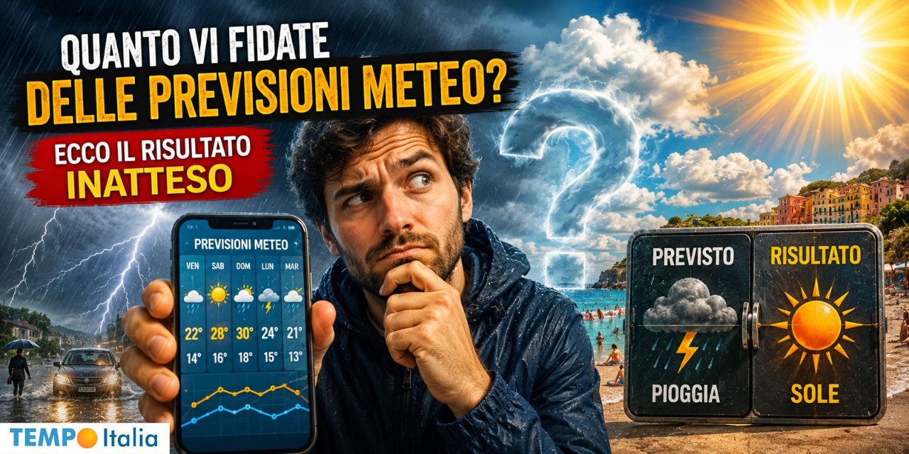 Quanto vi fidate delle previsioni meteo? Ecco il risultato inatteso