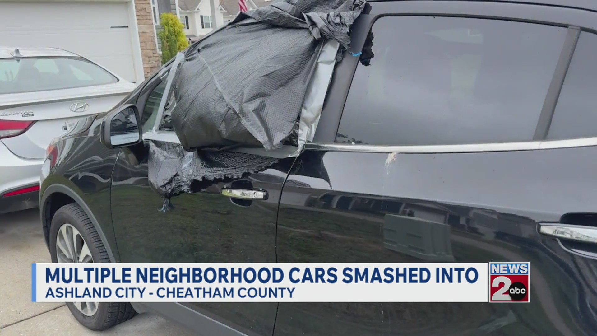 Multiple cars smashed into in Ashland City