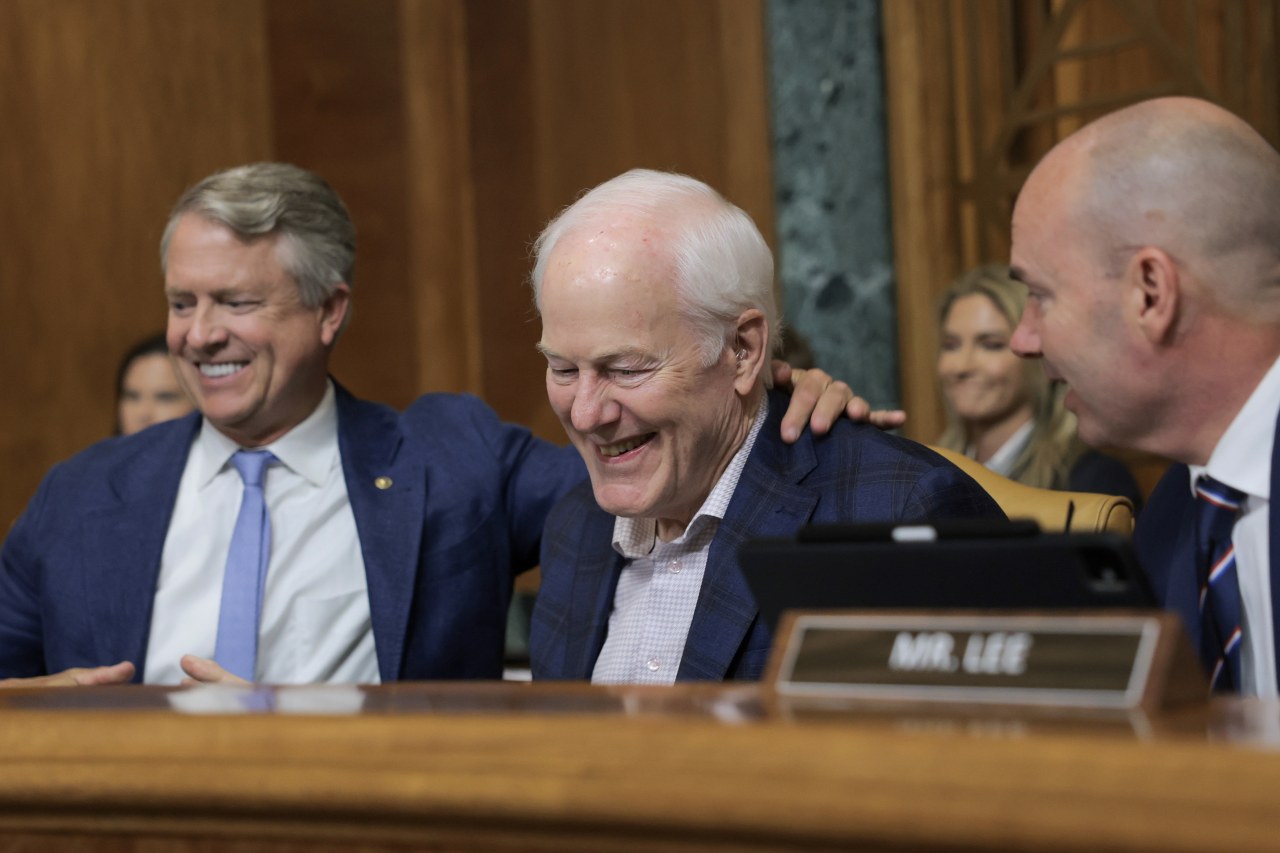 Sen. John Cornyn (R., Texas), without a tie.