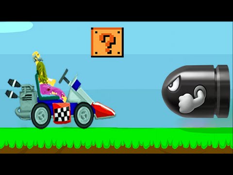 Super Mario Kart race in Happy Wheels