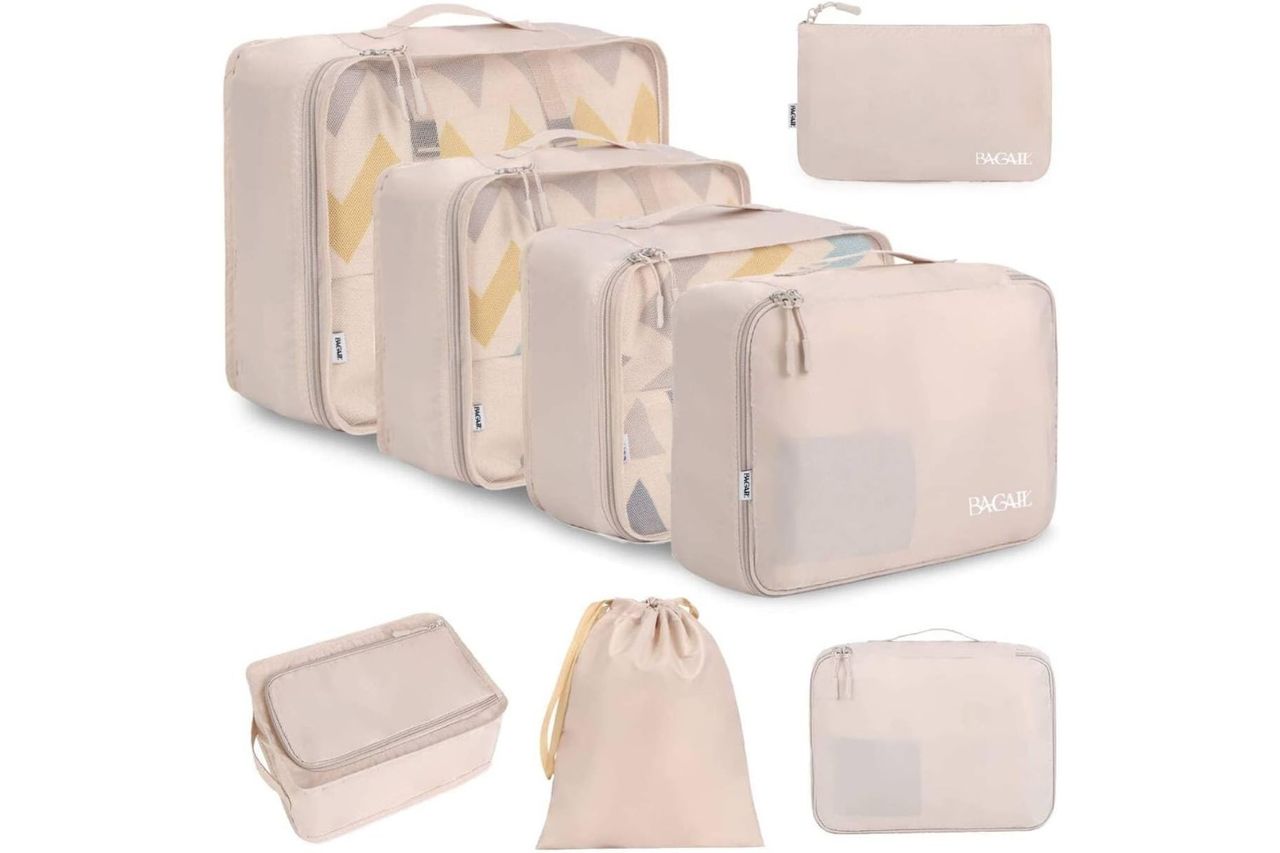BAGAIL 8 Set Packing Cubes Luggage Packing Organizers
